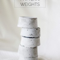 How-To: DIY Cement Sewing Pattern Weights