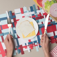 How-To: Woven Paper Placemats for Fourth of July