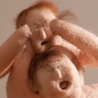 Felted Puppets Wrestle In Stop Motion Animation