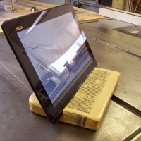 Tablet Stand Made From A Book