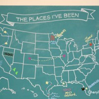 How-To: Chalkboard Travel Map