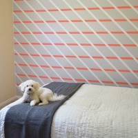 How-To: Paint a Diagonally Striped Accent Wall