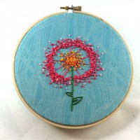 Dandelion Puff Embroidery Pattern