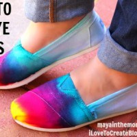 How-To: Tie-Dyed Canvas Shoes