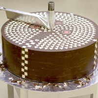 Chocolate Mill Reveals Layers of Geometric Patterns