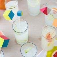 How-To: Vibrant Wood Block Drink Stirrers