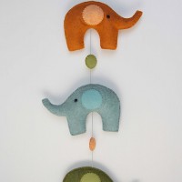 How-To: Felt Elephant Mobile