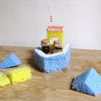 DIY Sponge Boat Toy