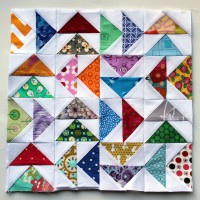 Paper Piecing: Flying Geese Quilt Block