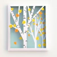 How-To: Birch Tree Shadow Box