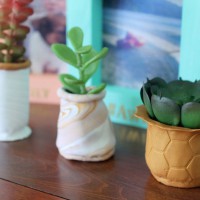 How-To: Polymer Clay Succulent Planters