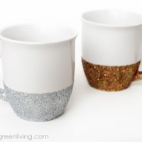 How-To: Dishwasher-Safe Glitter Mugs