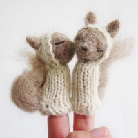 Charming Needle Felted Finger Puppets