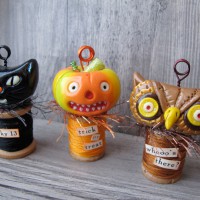 How-To: Halloween Polymer Clay Card Holders