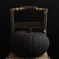 DIY Matte Black Pumpkin