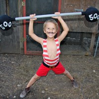 Flashback: Vintage Strongman Kid’s Costume