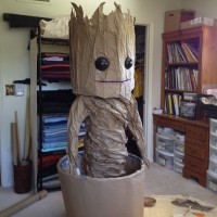 DIY Dancing Baby Groot costume