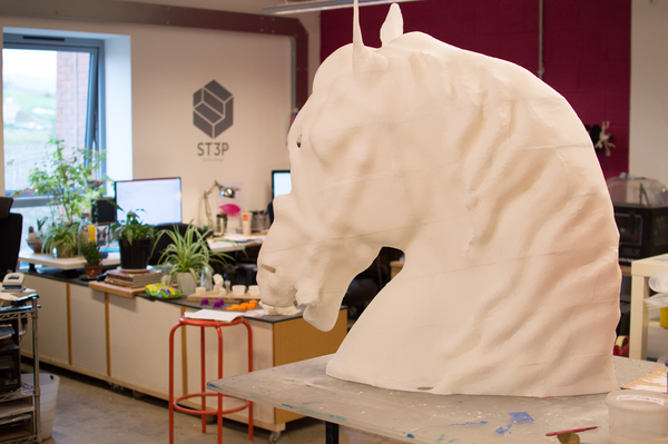 A Giant 3D Printed Horse’s Head