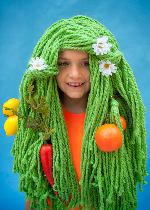 How To Halloween Yarn Wig Make