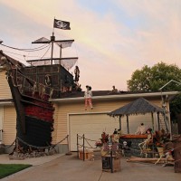 Halloween Pirate Shipwreck Yard Display