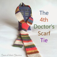 Knitted Doctor Who Tie