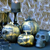 How-To: Metallic Marbled Pumpkins