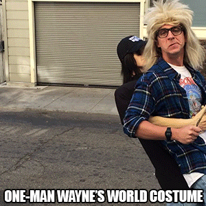 Excellent Two-In-One Wayne’s World Costume