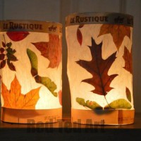 Kid Craft: Autumn Leaf Lanterns