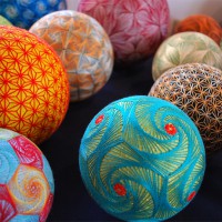 Gorgeous Traditional Temari, Embroiedered By a 92 Year Old Woman