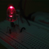 Dark-Detecting LED