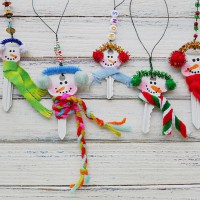 How-To: Recycled Key Snowman Ornaments