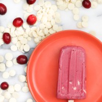 White Chocolate Cranberry Ice Cream Pops Recipe