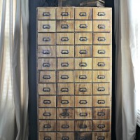 How-To: DIY Faux Card Catalog Cabinet