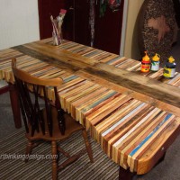 DIY Inspiration: Stacked Wood Pallet Desk