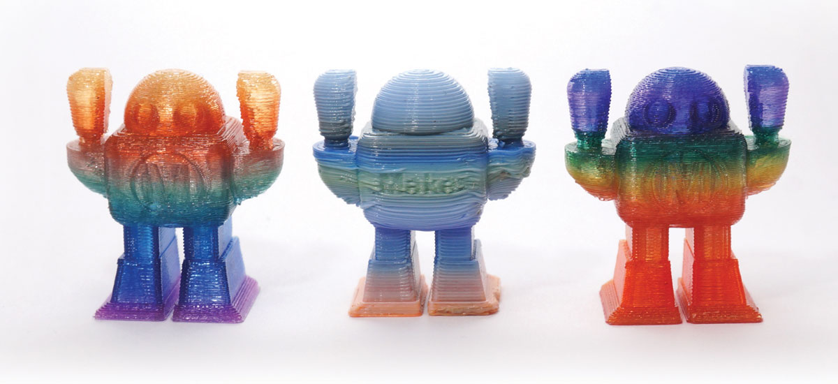 Rainbow Extrusion: Coloring 3D Printer Filament