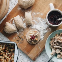 Thanksgiving Leftovers Rye Steamed Buns Recipe