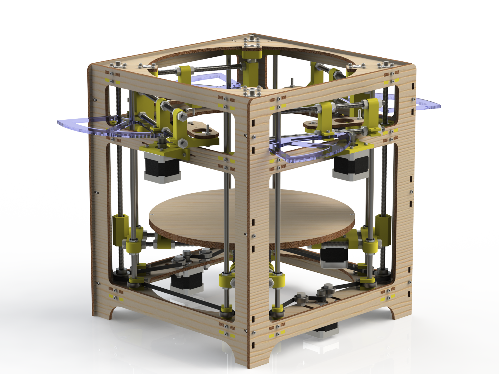 The Theta 3D Printer: 4 Extruders On A Polar Coordinate System