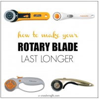 How-To: Sharpen Your Rotary Cutter Blade