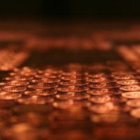 This Tabletop Has Over 5000 Pennies Embedded In It