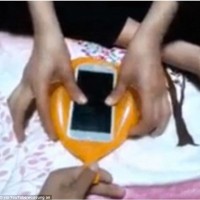 Turning A Balloon into A Phone Cover in Seconds