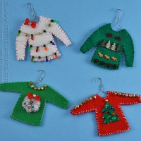 How-To: Ugly Christmas Sweater Ornaments