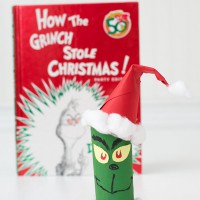 Kid Crafts: Toilet Paper Roll Grinch