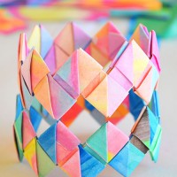 How-To: Folded Paper Bangle Bracelets