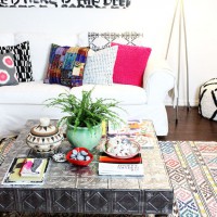 How-To: Faux Tin Tile Coffee Table