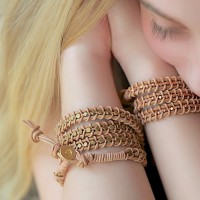 How-To: Leather and Bead Wrap Bracelet