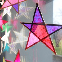 Kid Crafts: Wood and Paper Stars