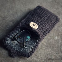 DIY Tunisian Crochet Glasses Case