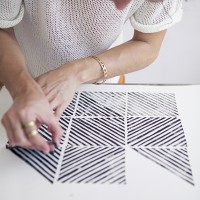 How-To: Geometric Paper Stamping and Wall Art