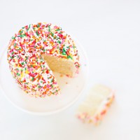 How-To: Perfect Sprinkles-Covered Cake