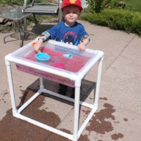 Easy to Store PVC Sensory Table for Kids